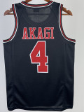 2023 SHOHOKU AKAGI #4 Black Top Quality Hot Pressing NBA Jersey