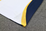 24-25 Real Madrid  White Half Pull Tracksuit