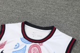24-25 Mens Barcelona White Vest Short traning suit