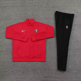 24-25 Portugal Red Jacket Tracksuit