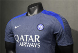 Mens Inter Milan Pre-Match Short Training Authentic Grey Jersey 2024/25 - Match