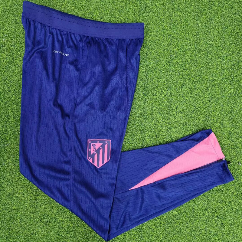 24-25  Atletico Madrid Blue Training Long Pants (Have Pocket)