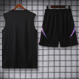 24-25 Germany Black Tank top and shorts suit