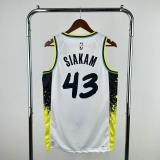 Mens Indiana Pacers Nike White 2024/25 Swingman Jersey - City Edition