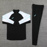 2024 JOM Black White Half Pull Tracksuit #809(半拉链)