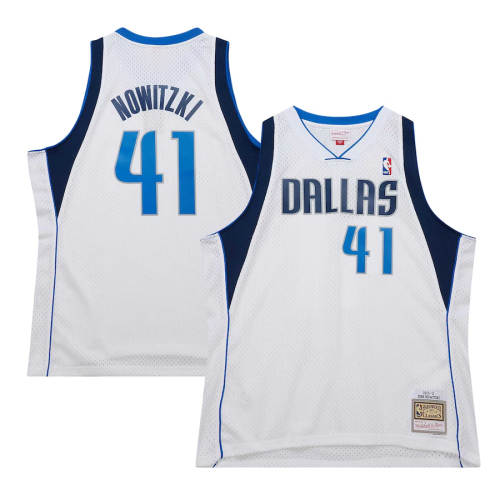 Mens Dallas Mavericks Mitchell & Ness 2008-09 Hardwood Classics Jersey - White