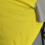24-25 Flamengo Yellow Gray Polo Short Sleeve