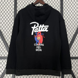 23-24 Mens  Barcelona  Black Hoody soccer jerser