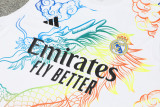 24-25  Real Madrid  White Vest Short traning suit