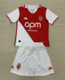 Kids AS Monaco Home Jersey 2024/25