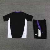 Mens Real Madrid Short Training Suit Black 2024/25