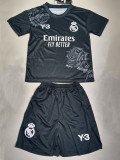 23-24  Real Madrid Y-3 Black Kids Soccer Jersey