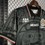 1998 Mexico Black Retro Soccer Jersey