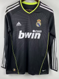 2010-2011Real Madrid  Away Long Sleeve Retro Soccer Jersey