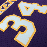 2000 LAKERS O‘NEAL #34 Purple Retro Top Quality Hot Pressing NBA Jersey