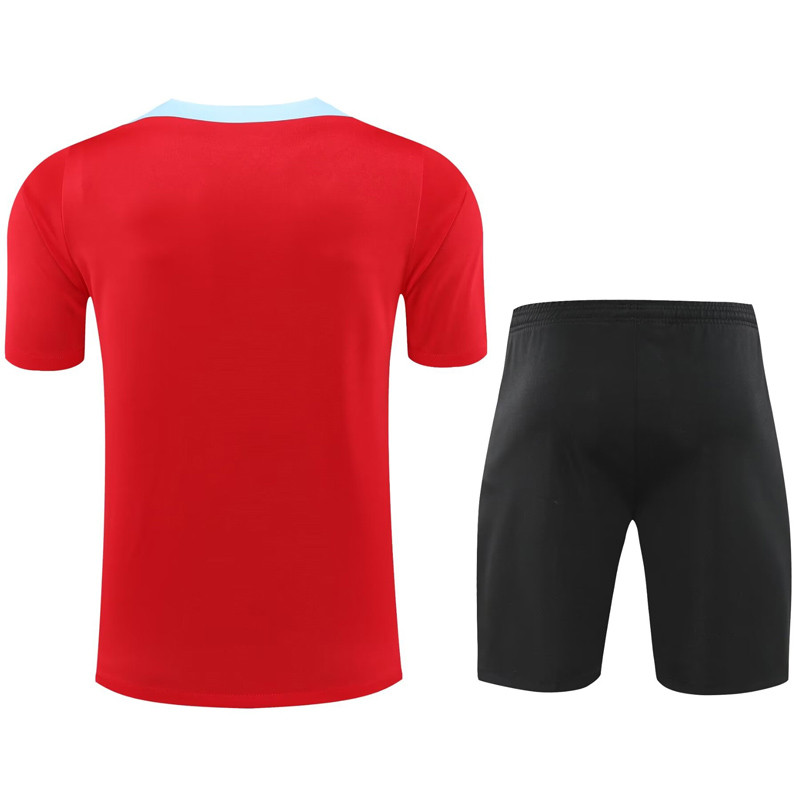 24-25 Mens Barcelona  Red Training Short Suit