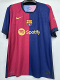 24-25Mens Barcelona  Home Player Version Soccer Jersey