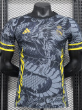 24-25 Real Madrid  Black Yellow Special Edition Player Version Soccer Jersey