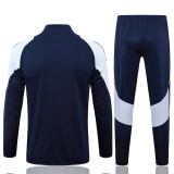Mens Real Madrid Jacket + Pants Training Suit Royal - Light Blue 2024/25