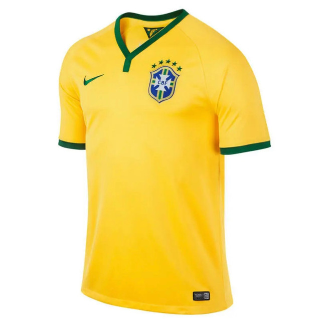 Mens Brazil Retro Home Jersey 2014