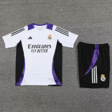 24-25 Real Madrid White Training Short Suit
