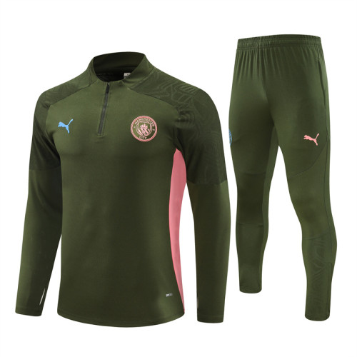 Mens Manchester City Training Suit Dark Green 2024/25