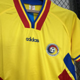 1994 Romania Yellow Retro Soccer Jersey
