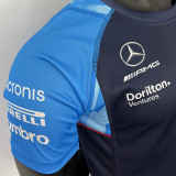 2023 F1 Formula One Mercedes Blue Racing Suit