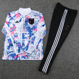 23-24 Japan White Half Pull Tracksuit