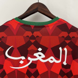 23-24 Morocco Red Fans Training Shirts