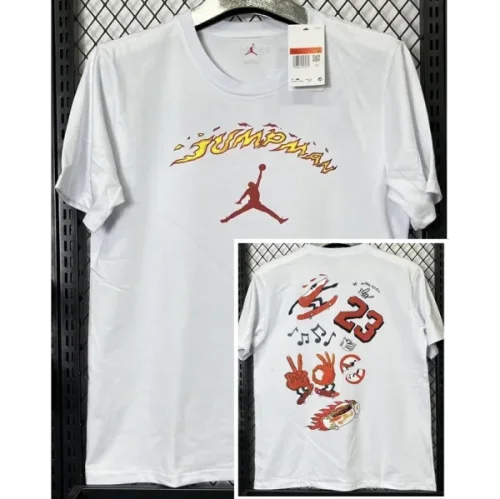 T266 Jordan White High Quality Casual T-Shirt