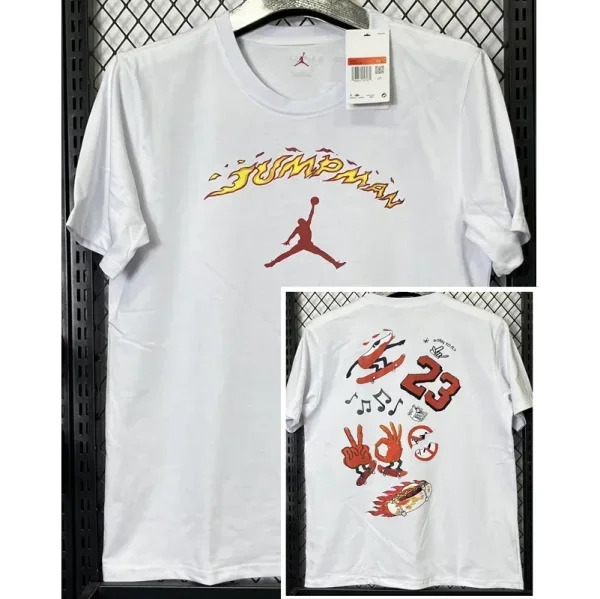 T266 Jordan White High Quality Casual T-Shirt