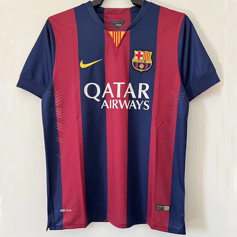 2014-2015 Mens Barcelona Home Retro Soccer Jersey
