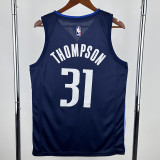 20-21 Dallas Mavericks THOMPSON #31 Royal Blue Top Quality Hot Pressing NBA Jersey (Trapeze Edition)