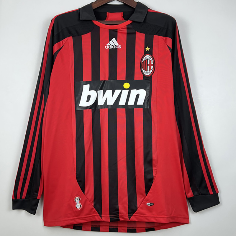 2007-2008 ACM Home Long Sleeve Retro Soccer Jersey