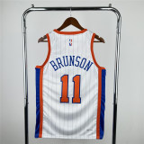Mens New York Knicks Nike White 2024/25 Swingman Jersey - City Edition