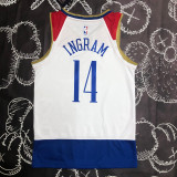 2020 Pelicans INGRAM #14 White City Edition Retro Top Quality Hot Pressing NBA Jersey