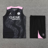 24-25 PSG Black Vest Short traning suit
