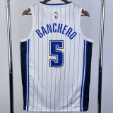 22-23 Magic BANCHERO #5 White Top Quality Hot Pressing NBA Jersey