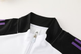 24-25 Germany Black White Jacket Tracksuit #02