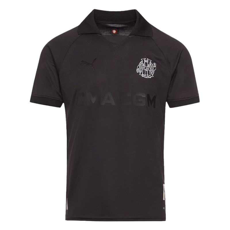 Mens Olympique Marseille 130th Anniversary Goalkeeper Black Jersey 2024/25