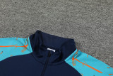 2024 JOM Royal Blue Half Pull Tracksuit #809(半拉链)