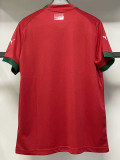 22-23 Morocco Home World Cup Fans Soccer Jersey