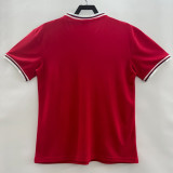 1980-1982 England Away Red Retro Soccer Jersey