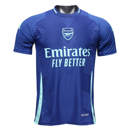 Mens Arsenal Pre-Match Blue Authentic Jersey 2024/25 - Match