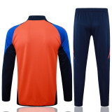 Mens Juventus Jacket + Pants Training Suit Orange 2024/25