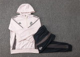 Kids Real Madrid Hoodie Sweatshirt + Pants Suit Pale Pink 2024/25