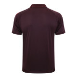 Mens Bayern Munich Polo Shirt Burgundy 2024/25