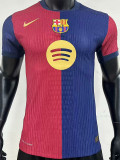 24-25 Mens Barcelona Home Player Version Soccer Jersey