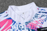 23-24 Japan White Half Pull Tracksuit
